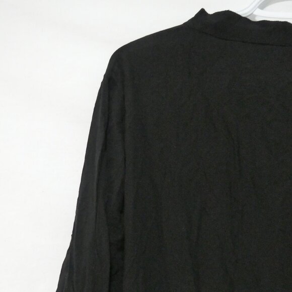 Source Unknown | P2P 19 inches measured | Black Slip-On Long Sleeve Dress - Picture 11 of 16